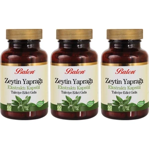 Zeytin Yaprağı Ekstraktı 60 Kapsül x 3 Adet