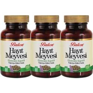 Hayıt Meyvesi Ekstraktı 60 Kapsül x 3 Adet