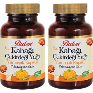 Bal Kabağı Çekirdeği Yağı 100 Yumuşak Kapsül x 2 Adet
