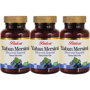 Yaban Mersini Meyvesi 90 Kapsül x 3 Adet