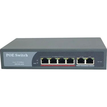 Power Switch 4 Port Poe Switch + 2 Port Uplink