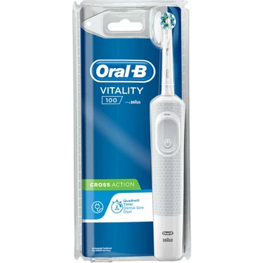 Oral-B D100 Şarjlı Diş Fırçası Orta Sertlikte Kıllar ile Etkili Temizlik 1