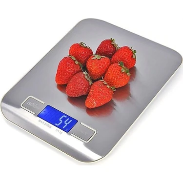 Gomax Çelik Mutfak Terazisi - Dijital Tartı 5 kg / 1