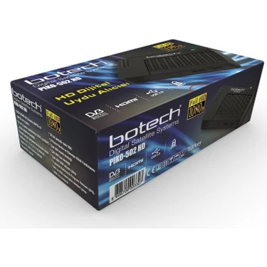 Botech PIKO-502 Full HD Uydu Alıcısı 1080P HDMI Bağlantı Özellikleri ile Siyah