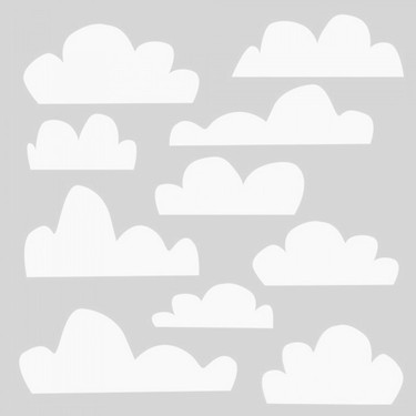 Artikel Karikaturize Bulutlar Stencil Ve Boyama Sablonu 30 X Fiyati