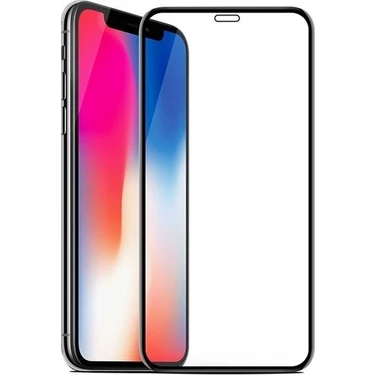 Fibaks Apple iPhone 11 Tam Ekran Koruyucu Kırılmaz Cam 9H Temperli Koruma Dayanıklı