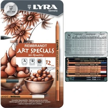 Lyra Rembrandt Art Specials Karakalem Eskiz Çizim Seti 12'li Fiyatı