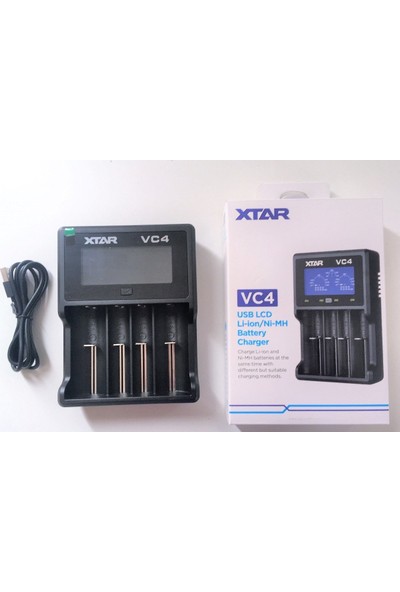 Xtar Vc4 Universal Li-İon/Ni-Mh/Ni-Cd Pil Şarj Cihazı