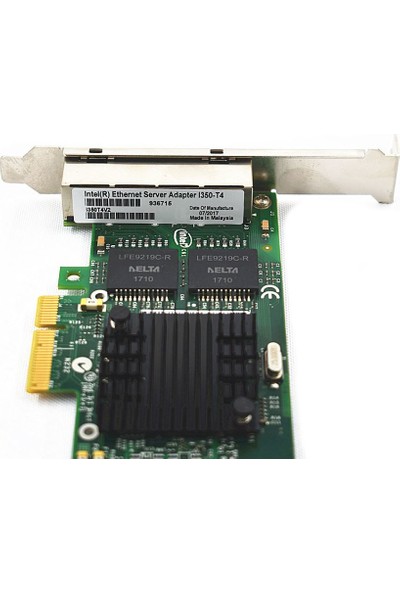 Intel I350-T4 V2 4 Port Gigabit Server Ethernet Kart I350T4V2BLK