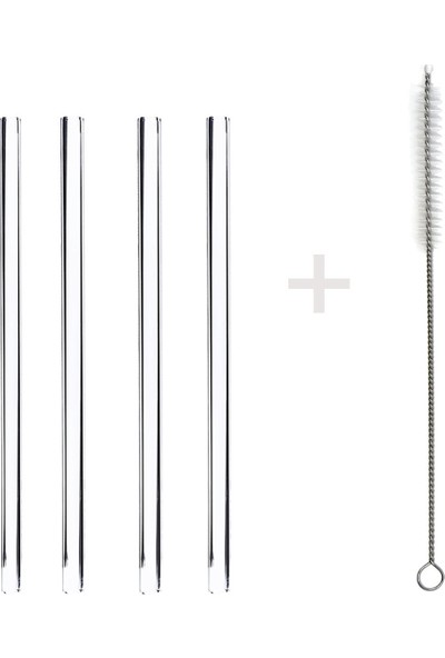 1200 Derece Dayanıklı Cam Pipet 15cm 4’lü Set – Düz