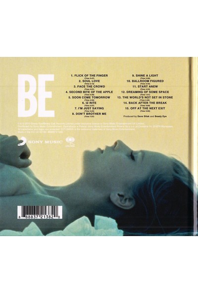 Beady Eye ‎– Be (Deluxe Edition, Limited Edition) CD