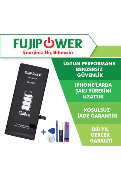 Fujipower Apple iPhone 7 Batarya Pil 2200 mAh