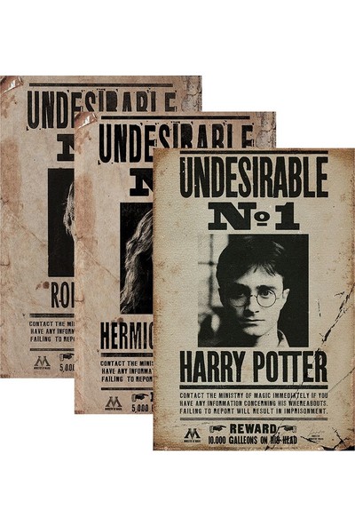 Golden Trio Aranıyor Posterleri - Harry Potter