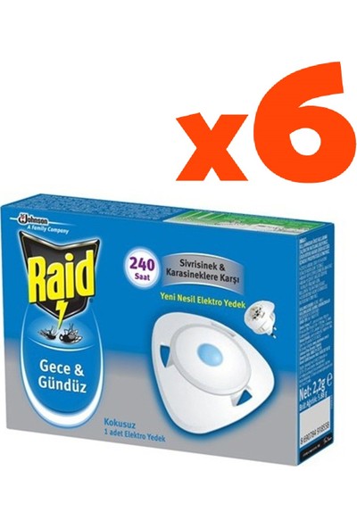Raid Mat Gece & Gündüz Yedek 6'lı Set