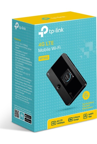 TP-LINK M7350 Dahili Pilli 4G LTE Modem/Router