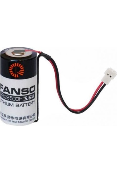 Fanso ER26500H 3.6V C Size Orta Boy Lithium Pil / Kablo + Soketli