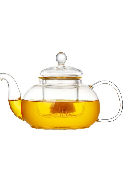 Epinox Süzgeçli Cam Demlik Tea Pot 600 ml
