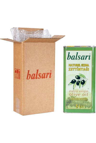 Balsari Naturel Sızma Zeytinyağı - 5 Litre - Soğuk Sıkım