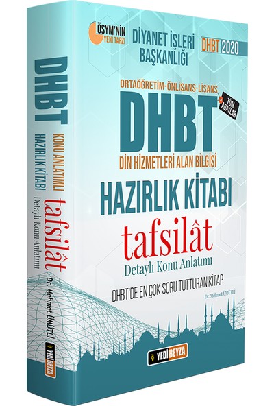 Yedi Beyza Yayınları DHBT 2020 Tafsilat Konu Anlatımlı Hazırlık Kitabı