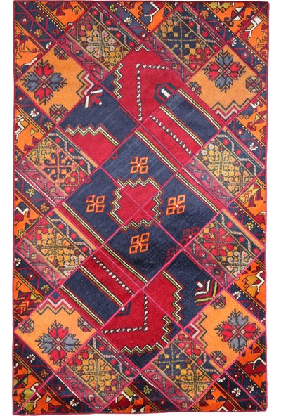 Yahyalı Koçaklar Yahyalı Patchwork El Dokuma Yün Halı 94X156