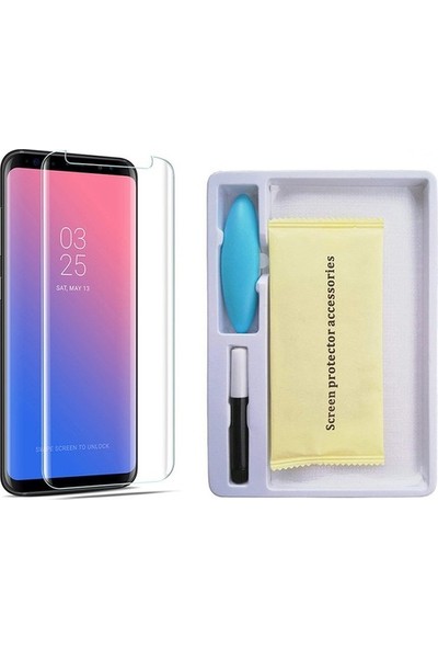 Sincap Samsung Galaxy Note 10 Telefon Ekran Koruyucu Cam ve Uv Yapıştırma Kiti Seti