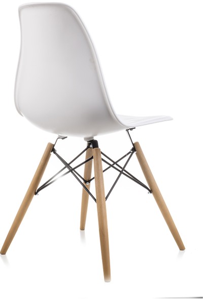 Dorcia Home Beyaz Eames Sandalye 2 Adet Cafe Balkon Mutfak Sandalyesi