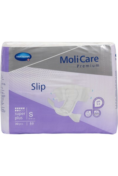 Molicare Premium Super Plus-Bel Bantlı Hasta Bezi Mor-S