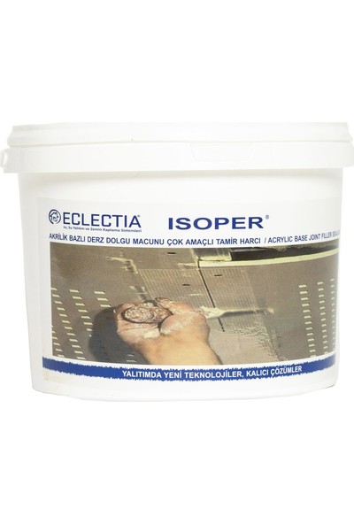 Eclectia Isoper Akrilik Bazlı Derz Dolgu ve Tamir Macunu 20 kg