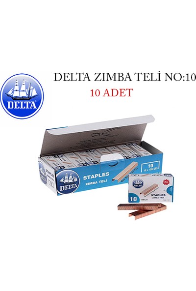 Delta Zımba Teli No: 10 1 Paket 10.000 Zımba Teli