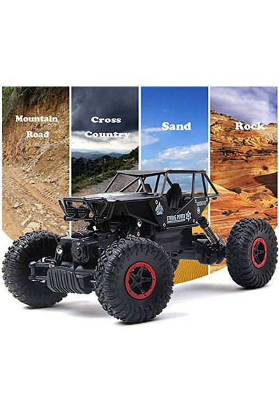 Kayyum Oyuncak Rock Crawler Monster Off Road 1:20 - Metal Gövde 2.4ghz U/k Dağda, Çölde, Kayalıklarda Giden Buggy Jeep