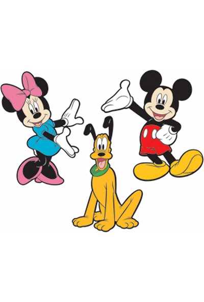 York RoomMates RMK2379FLT Mickey Mouse, Minnie Mouse ve Pluto Duvar Sticker