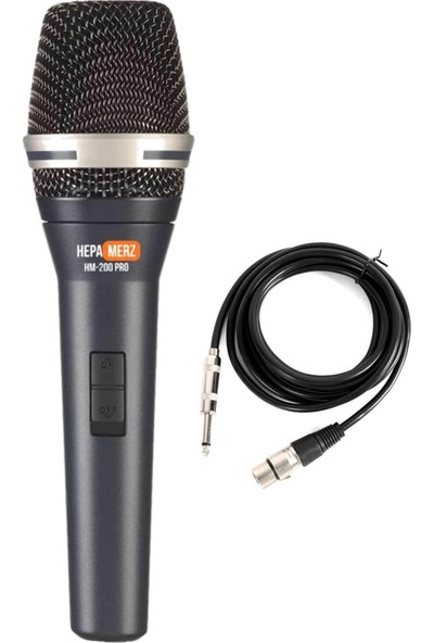 Hepa Merz HM-200 Pro Profesyonel Kablolu El Mikrofonu