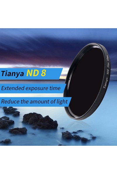 Tianya Canon 18-55mm Lens için 58mm XS-PRO Nd8 Uzun Pozlama Nd Filtre 3 Stop