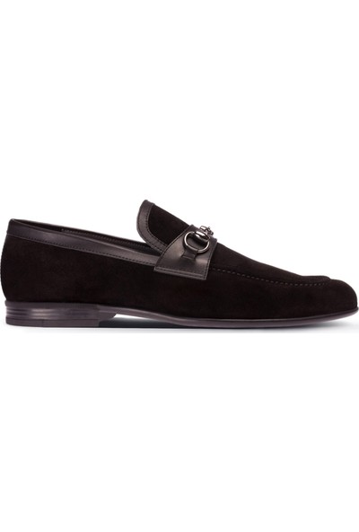 Deery Deri Siyah Erkek Loafer Ayakkabı