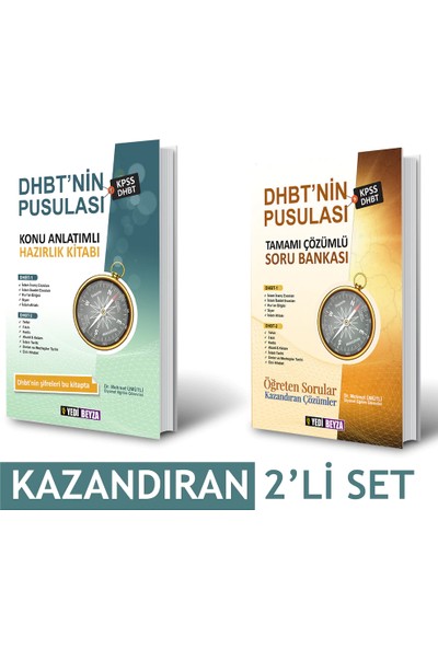 Yedi Beyza Yayınları DHBT'nin Pusulası 2020 -DHBT 1-2 Ikili Kazandıran Set - Mehmet Ümütli