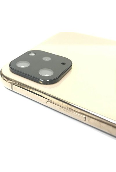 Sincap Apple iPhone X / XS Max - iPhone 11 Pro Max Dönüştürme Lens Kiti 3 Kamera - Siyah