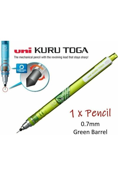 Uni-Ball Kuru Toga Versatil Kalem M7-450T 0.7 (Yeşil)