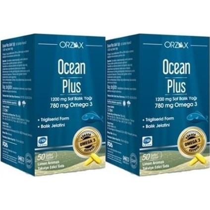 Ocean Plus 1200 mg 50 Kapsül (2 Kutu)