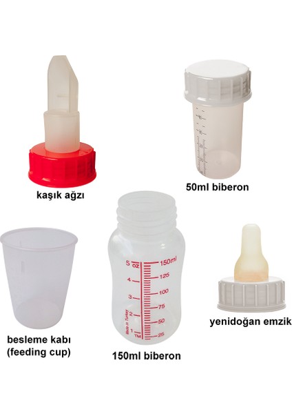 Easy Cup Kaşık Biberon 150 ml +50ML Biberon Set