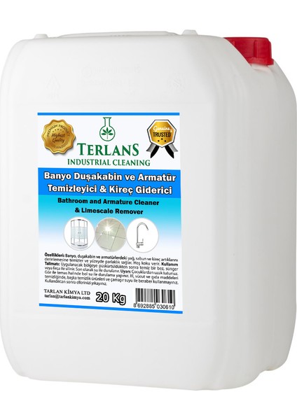 Banyo Duşakabin Armatür Temizleyici 20 Kg+ Mikrofiber Bez