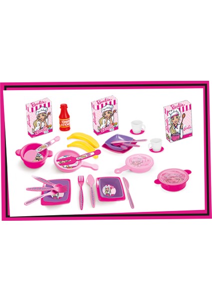 Barbie Mutfak Seti 3'lü