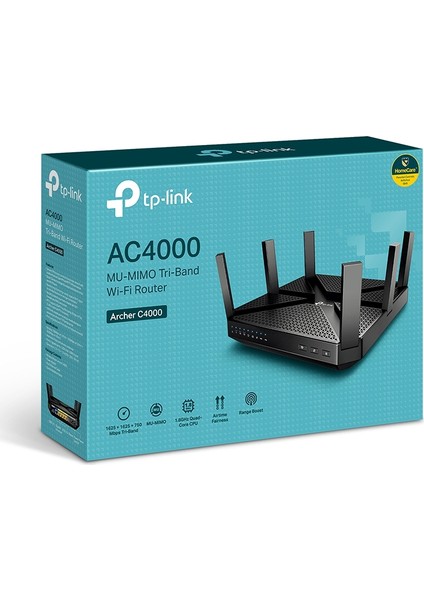 Archer C4000, AC4000 Mbps MU-MIMO Tri-Band Gigabit Wi-Fi Router