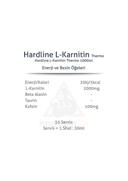 Hardline Thermo L-Karnitine Sıvı 1000 ml 2000 Mg L-Carnitin fiyatları