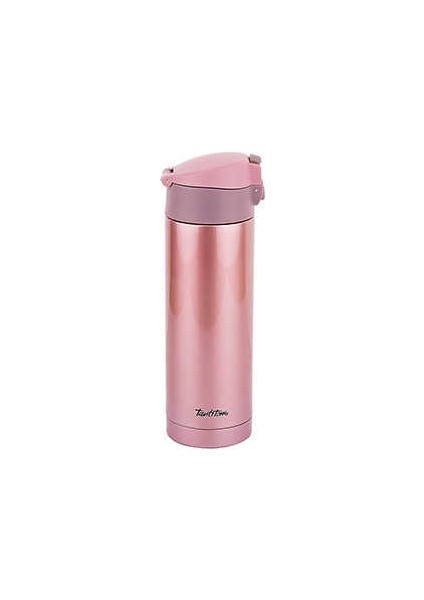 Pembe Paslanmaz Çelik Termos 350ML