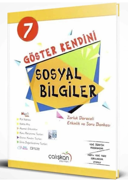 Çalışkan Yayınları 7. Sınıf Sosyal Bilgiler Göster Kendini Soru Bankası