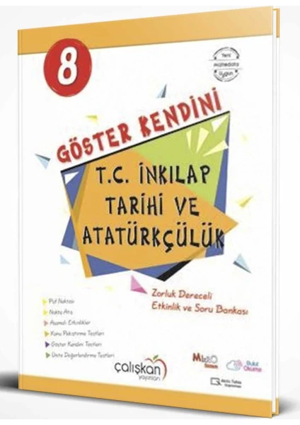 Çalışkan Yayınları 8. Sınıf Inkılap Tarihi Göster Kendini Soru Bankası