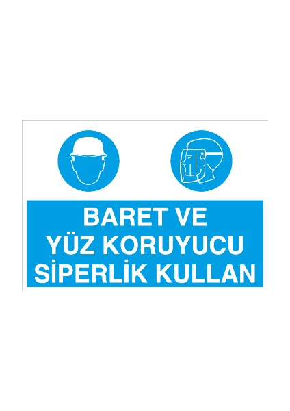 Baret ve Yüz Koruyucu Siperlik Kullan Dekota