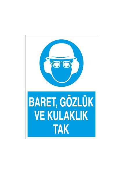Baret Gözlük ve Kulaklık Tak Pvc - Leksan