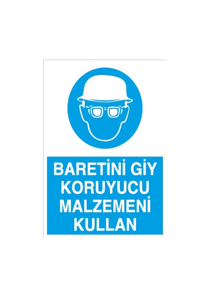 Baretini Giy Koruyucu Malzemeni Kullan Alüminyum