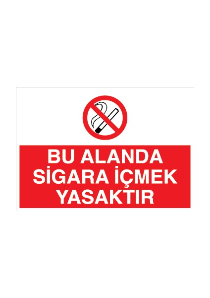 Bu Alanda Sigara Içmek Yasaktır Sticker - Folyo